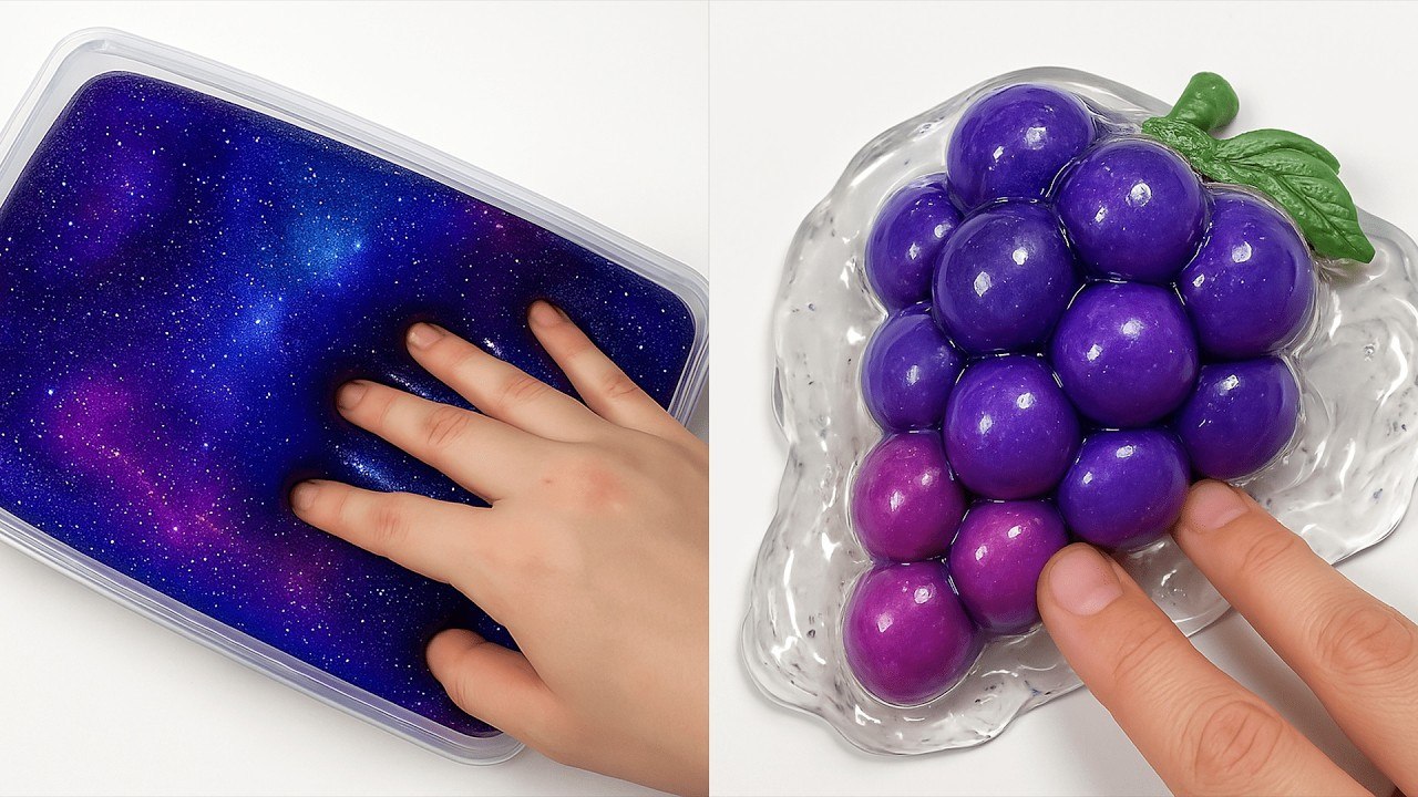 24 Hour of Relaxing Galaxy Slime ASMR – Relaxing Beyond the Stars