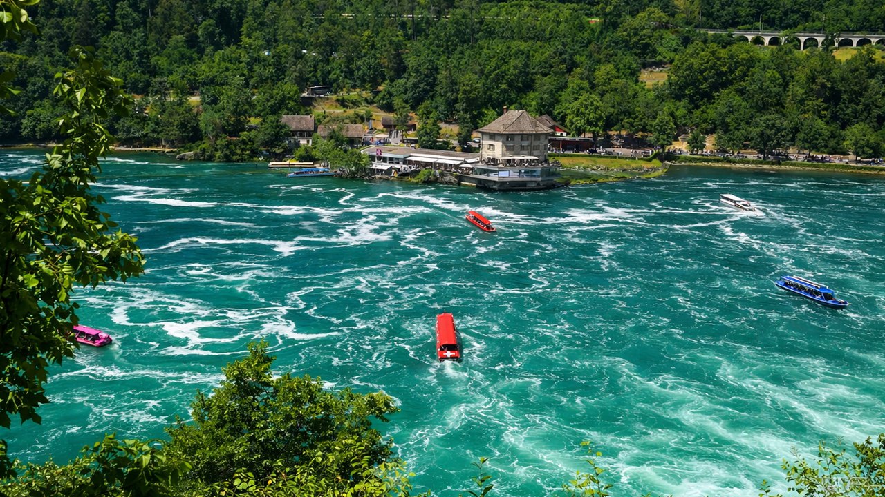 Rheinfall Schaffhausen 4K 60fps: Switzerland Waterfall Views