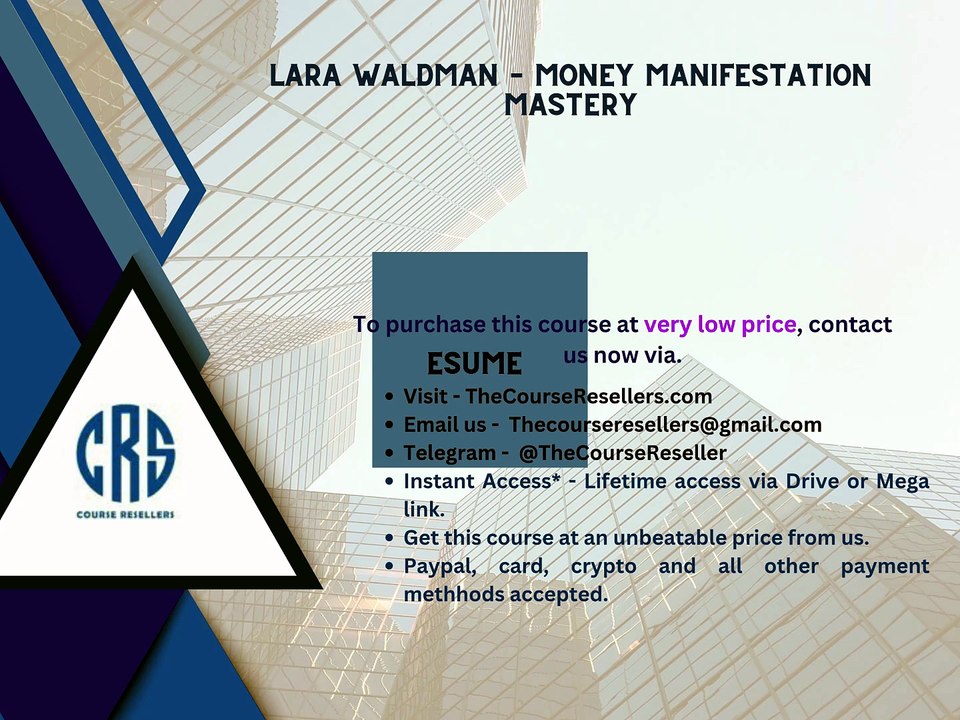 Thecoursereseller.com - Lara Waldman – Money Manifestation Mastery