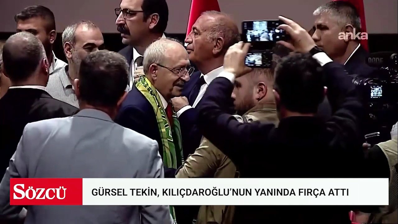 Gürsel Tekin Kılıçdaroğlu'nun yanında fırça attı