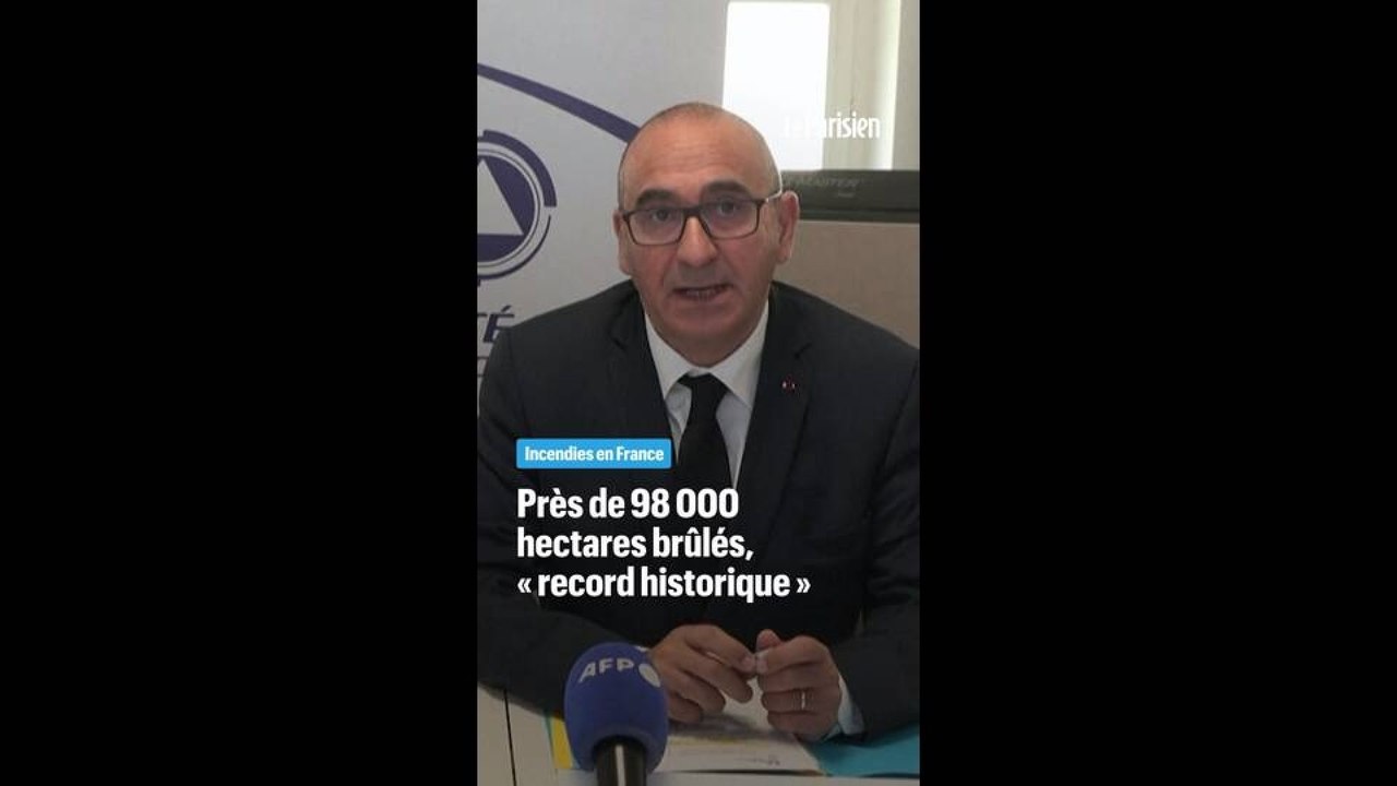 Incendies en France : un « record historique » avec 98 000 hectares brûlés cette année
