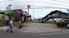 Kalupi Street corner Marcos Highway in Santolan, Pasig City in the Philippines