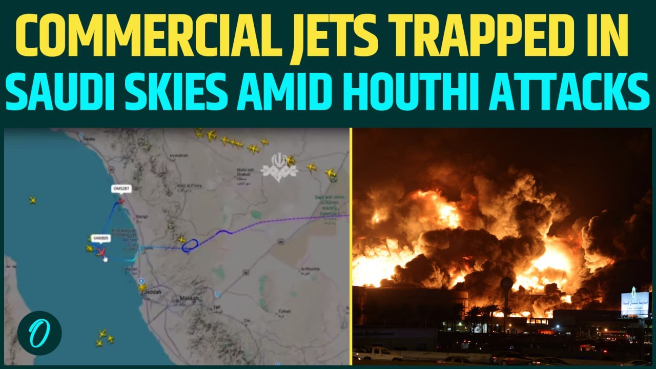 Houthi Missile PANIC Over Saudi Airport - Jets FORCED to Circle Jeddah Airport as Houthis BOMB Saudi