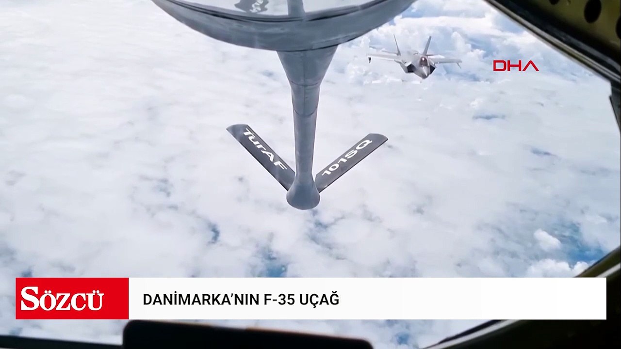 Danimarka'nın F-35 uçağına havada yakıt ikmali