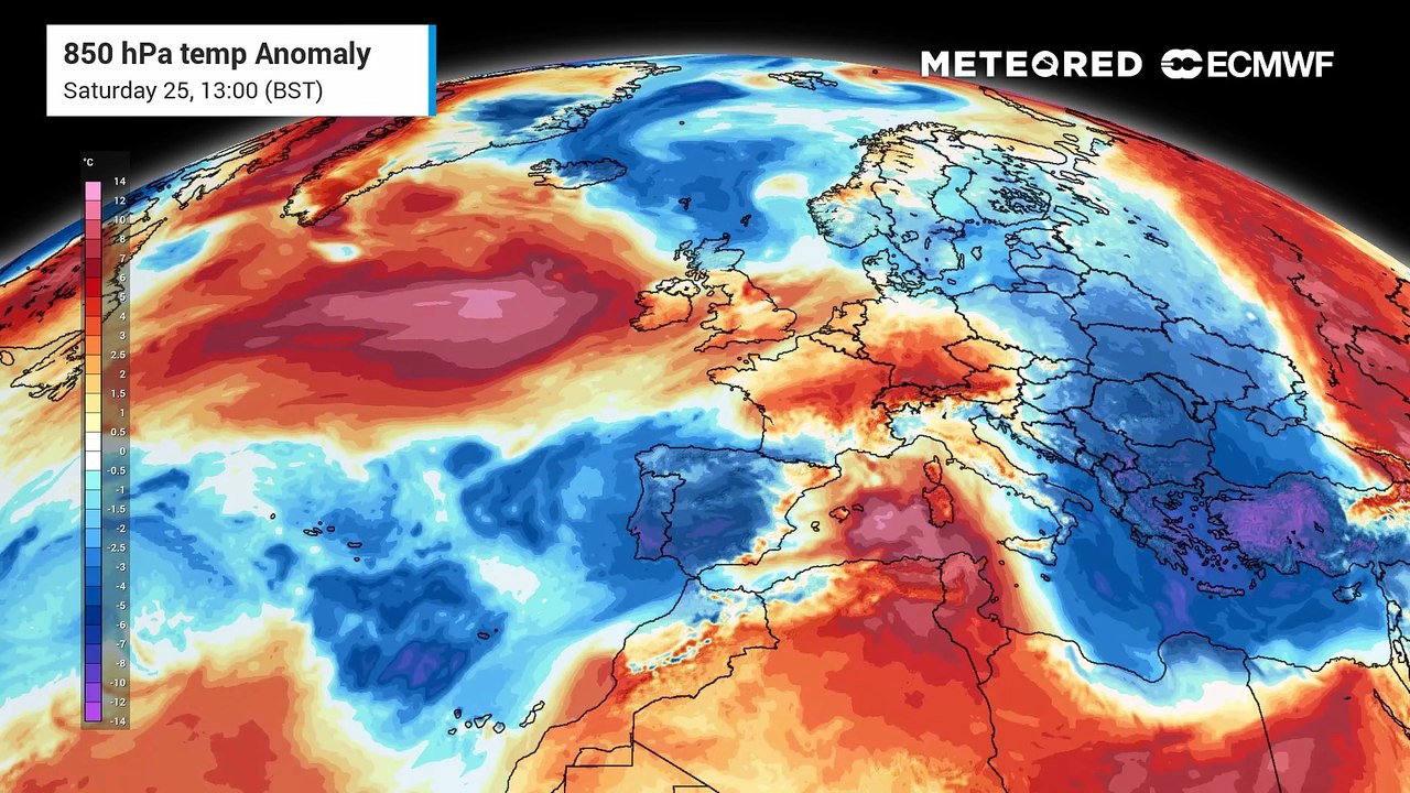 A dramatic temperature raise will affect the south of UK this week