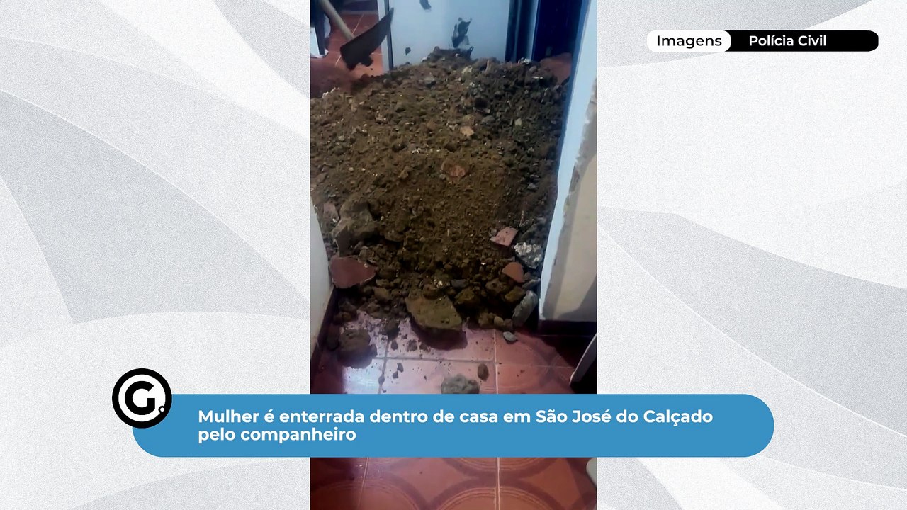 Mulher é enterrada dentro de casa em São José do Calçado pelo companheiro