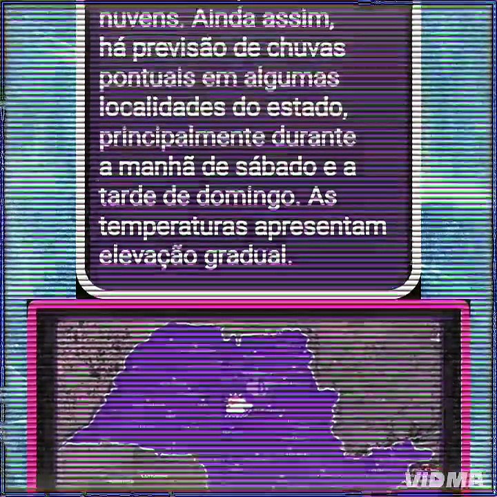 Previsão do tempo para Sábado