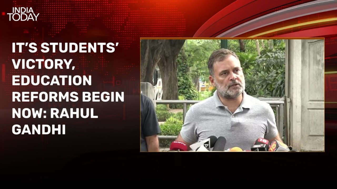 Pradhan's resignation is students' victory, reforms begin now: Rahul Gandhi