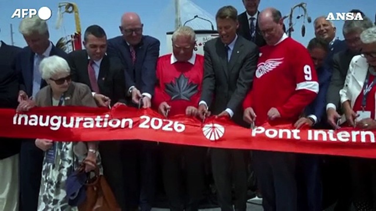 Nuovo ponte al confine con gli Usa, ma il Canada lo inaugura da solo