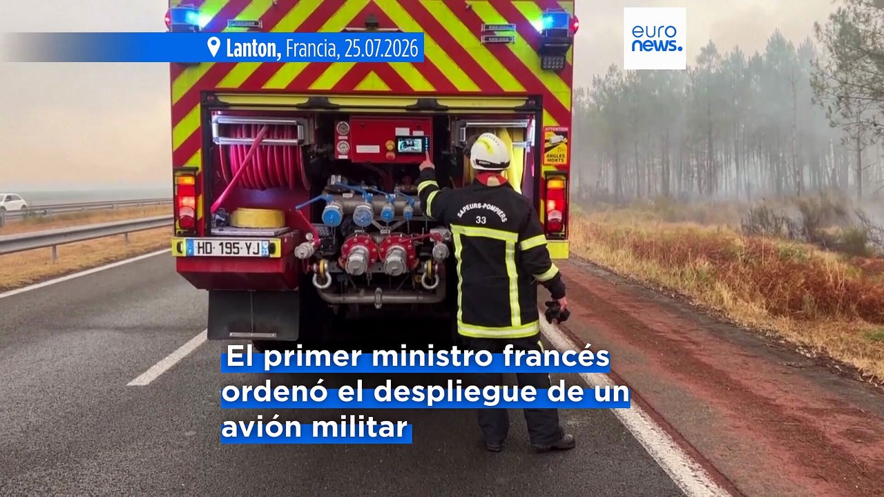 Ordenan evacuaciones en el extrarradio de Burdeos mientras los incendios arrasan el sur de Europa