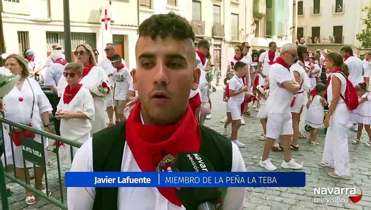 Tudela viste de flores a su patrona Santa Ana