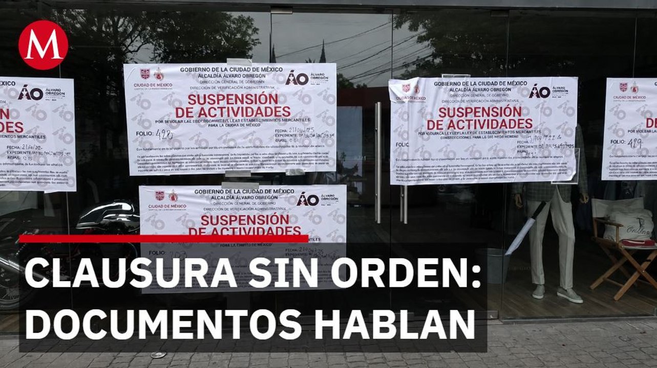 Alcaldía clausura plaza Distrito Pedregal por irregularidades; propietarios exhiben documentos