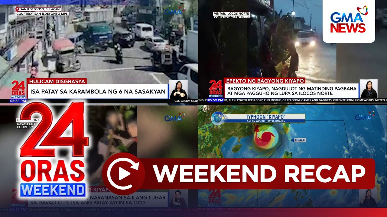 24 Oras Weekend: (Parts 3&4) Patay sa karambola; Kasuhan sa flood control; Will Ashley; atbp.