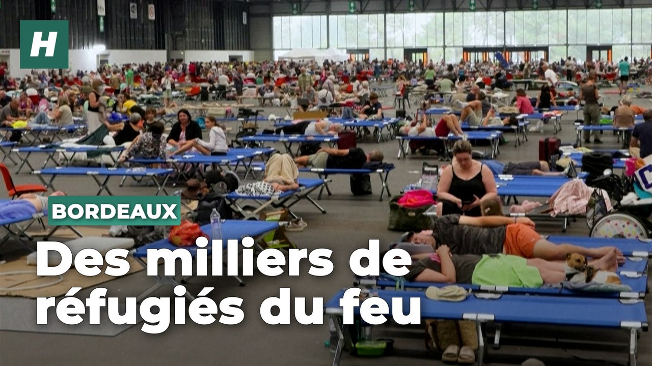 La « galère » des milliers de réfugiés du feu au parc des Expositions de Bordeaux