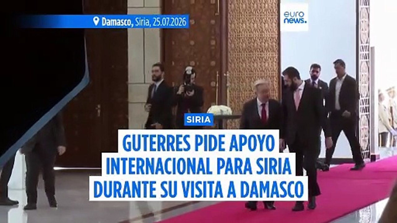 El jefe de la ONU pide apoyo global para Siria en su primera visita a Damasco desde 2009