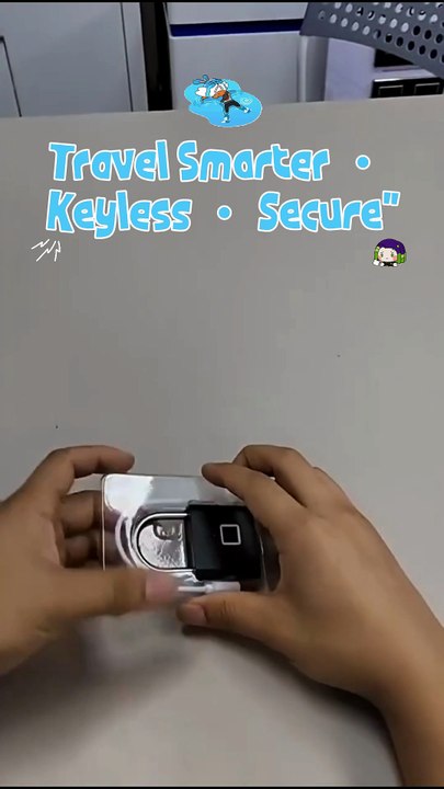 ✈️ No Keys Needed – Secure Your Luggage with Your Finger