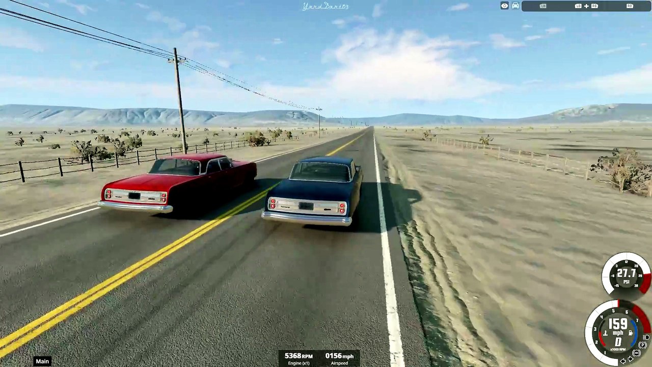 200 MPH Drag Race (BeamNG Drive)