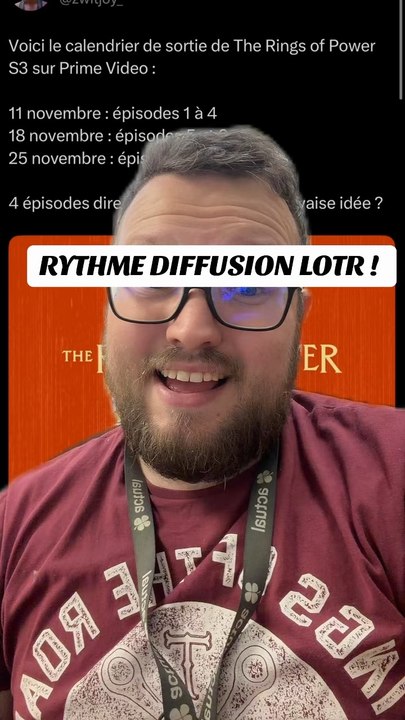 RYTHME DES ÉPISODES LOTR