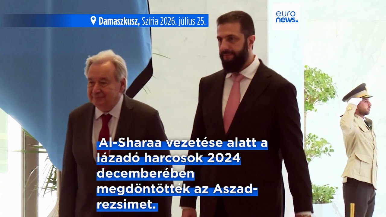 Az ENSZ-főtitkár globális támogatást sürget Szíriának