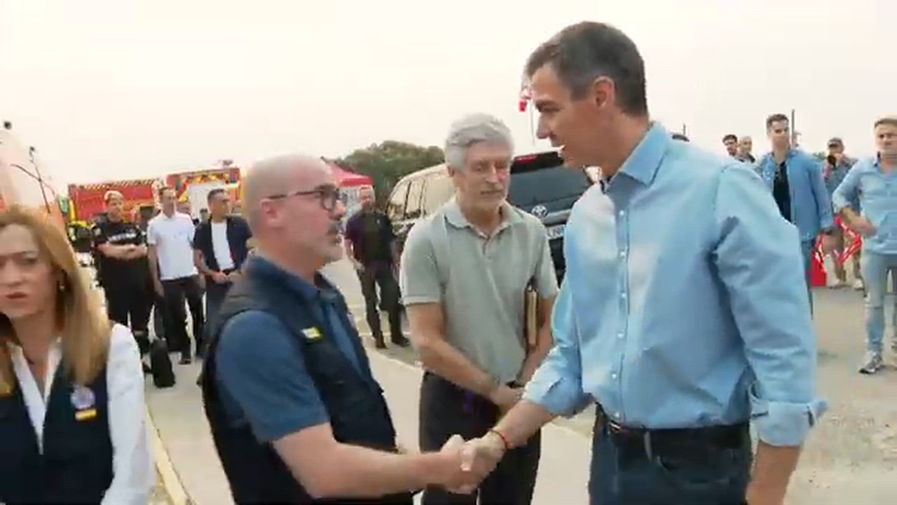 Pedro Sánchez Visita el Puesto de Mando Avanzado y los incendios en Madrid