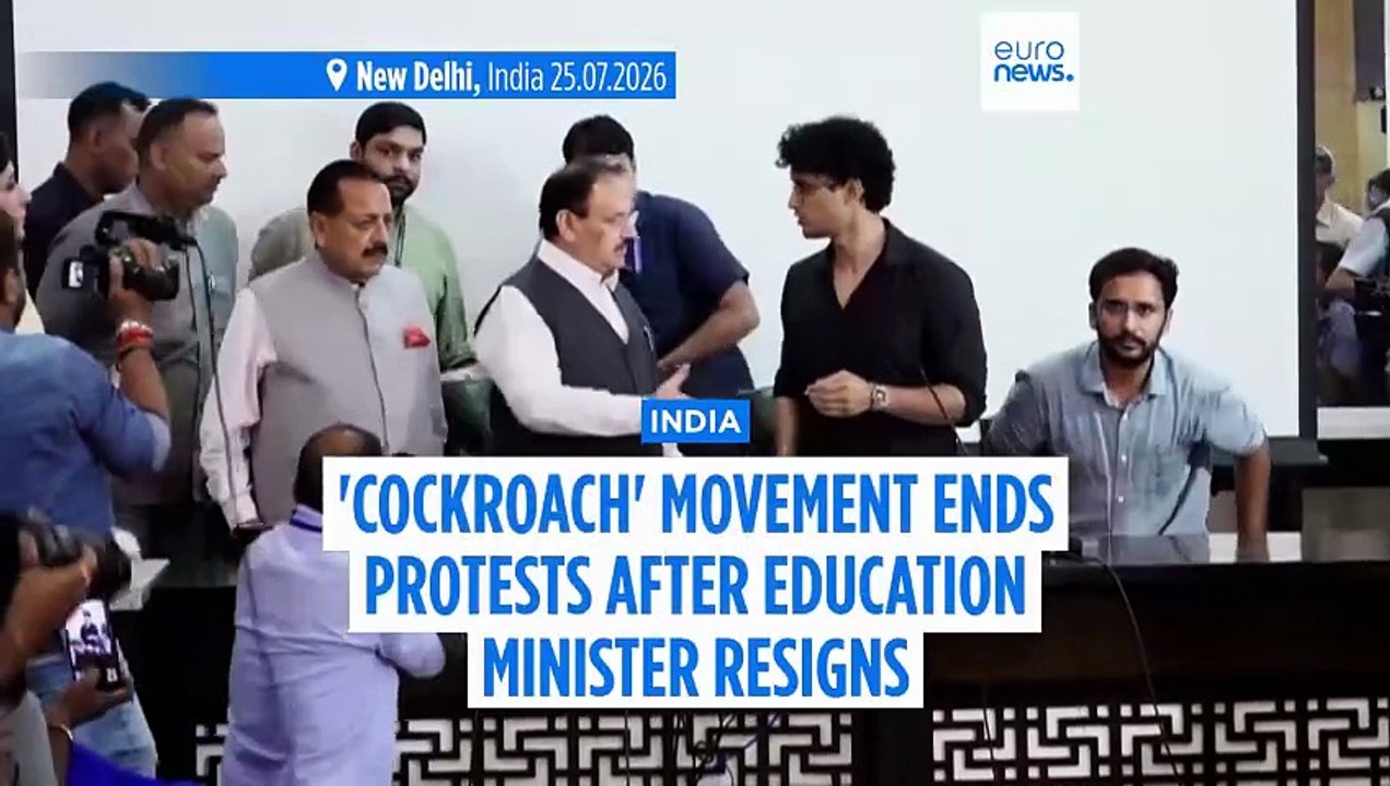 India's 'Cockroach' movement ends protests after education minister resigns