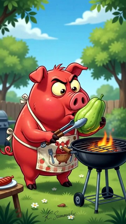 Porquinho Tibúrcio e o Churrasco de Xuxu 😂🔥