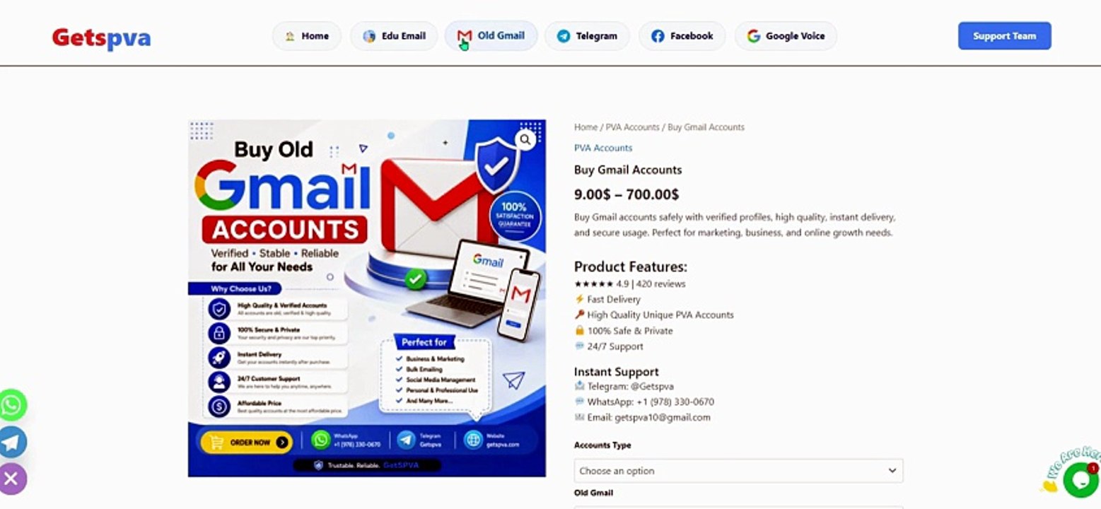 Top 04 Website to Buy Gmail Accounts (Aged or New) in ...
