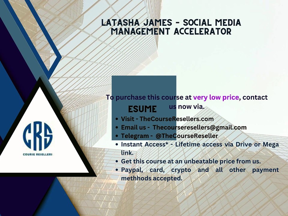 Thecoursereseller.com - Latasha James – Social Media Management Accelerator