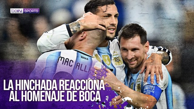 ¿Qué opinó la hinchada de Boca Juniors sobre el homenaje a la Selección Argentina? | beIN SPORTS USA