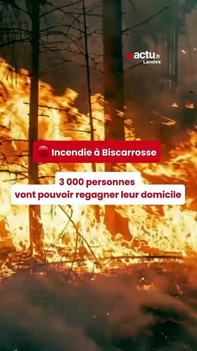 Incendie de Biscarrosse : certains évacués vont pouvoir revenir chez eux