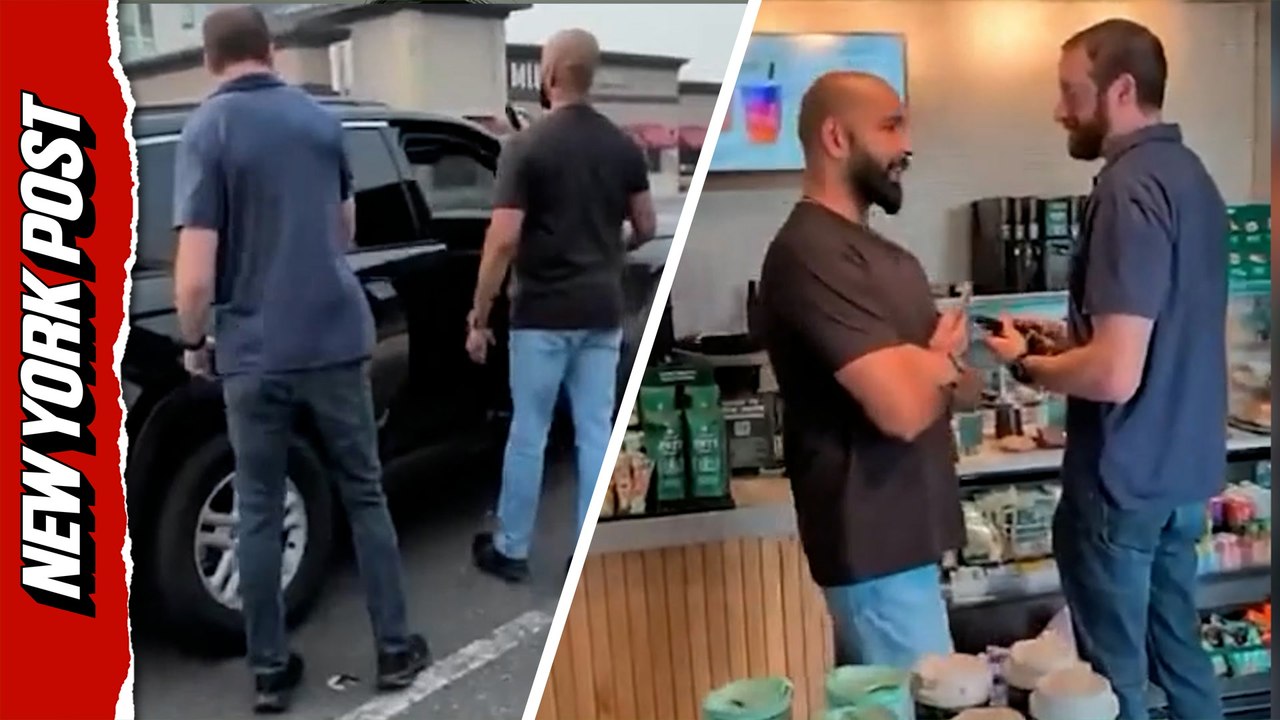 Assumed ICE agents driven out of New Jersey Starbucks by activists