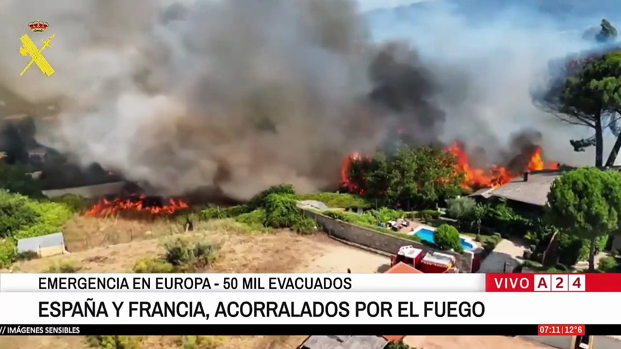 Incedios forestales en Francia y España
