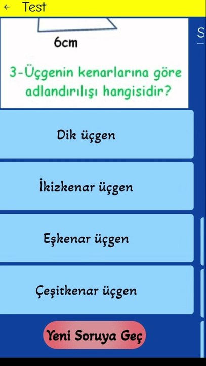 1.6-  Kenar Uzunluklarına Göre Üçgenler - 5. Sınıf Matematik #shorts