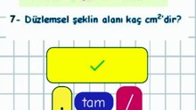 1.10- Düzlemsel Şek. Alan Hesabı (Şek.) - 5. Sınıf Matematik