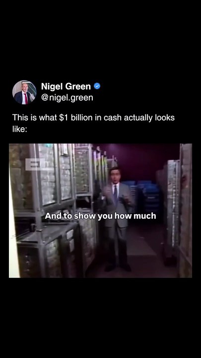Have you ever seen $1B in cash before_ 🤯 (via IG_theentrepreneurialleaders)