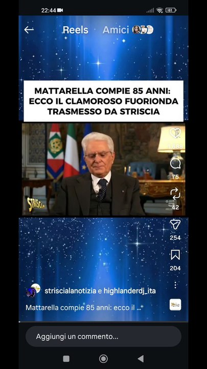 Dj highlander gli 85 del presidente della repubblica mattarella