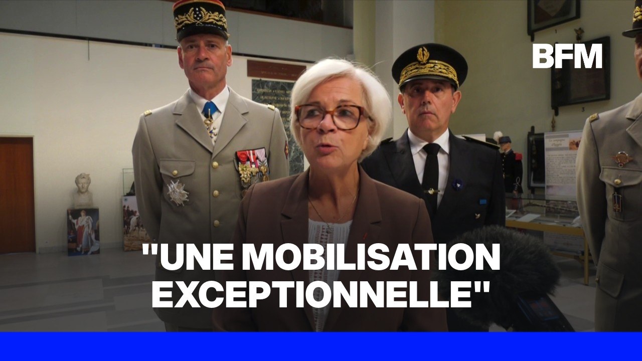 Largage de l'A400M, incendie en Gironde: le point presse de la ministre des armées Catherine Vautrin