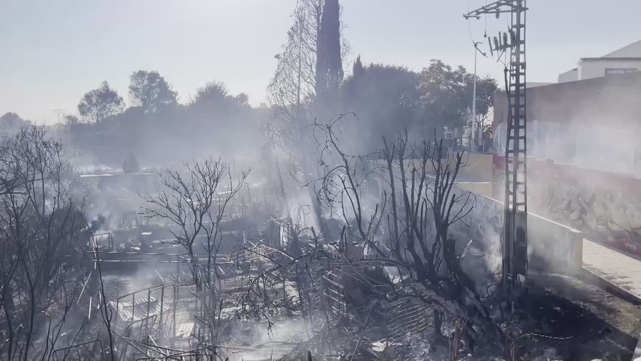 El incendio en Manises