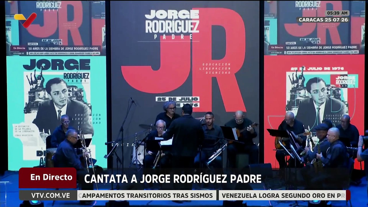 Artistas rinden honores a Jorge Rodríguez Padre al cumplirse 50 años de su siembra