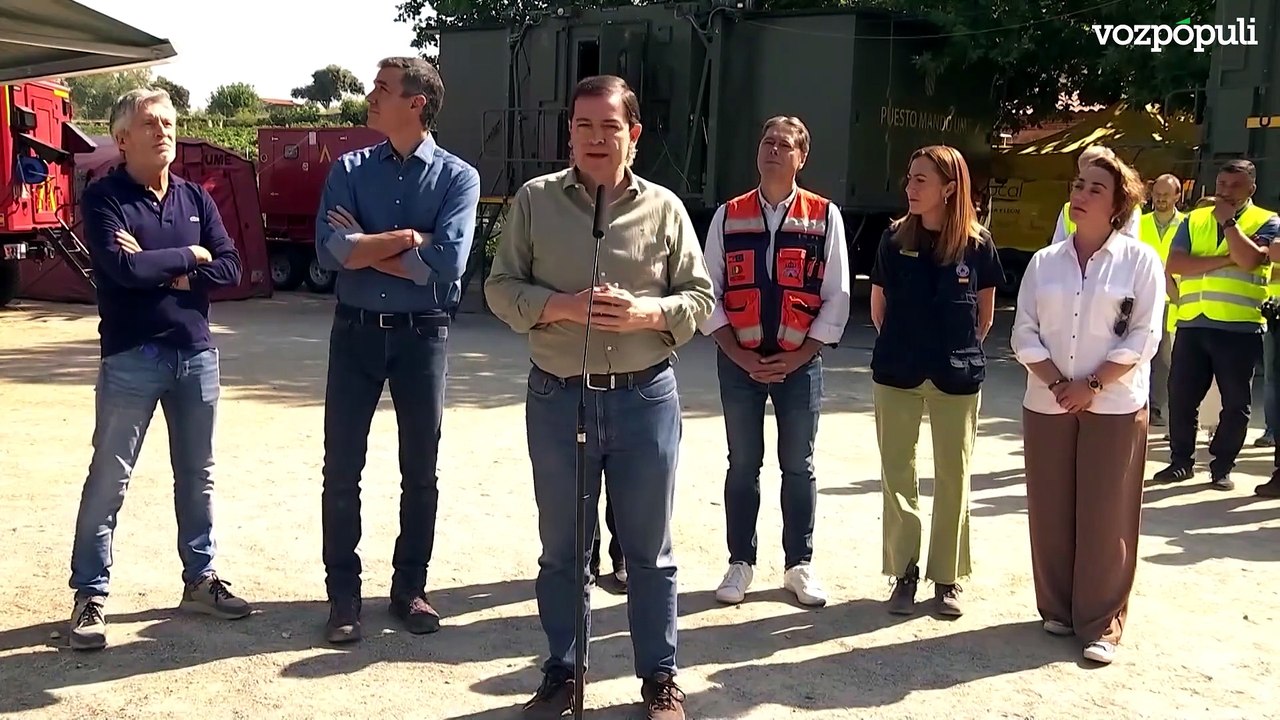 Mañueco revela la causa del incendio de Burgohondo (Ávila): "Una imprudencia"