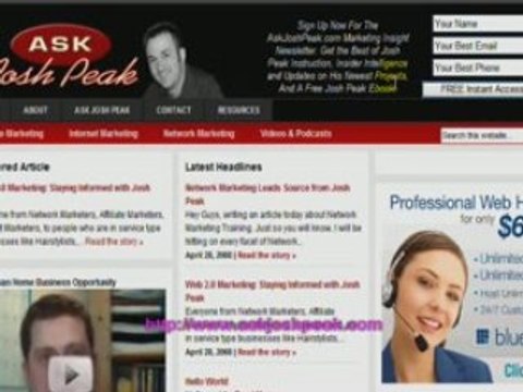 Josh Peak Internet Marketing Webinar