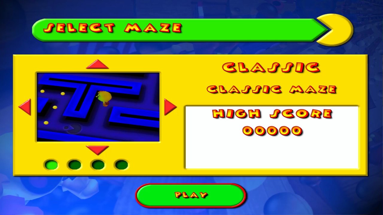 PacMan Adventures in Time Maze Classic 2000