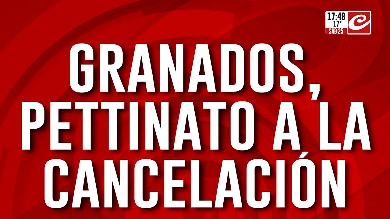Repudio total: Granados, Pettinato a la cancelación