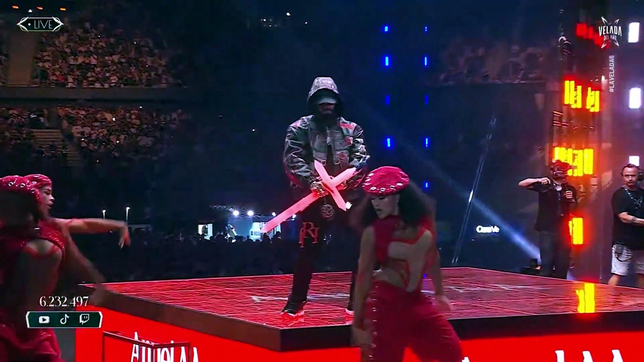 Anuel en otro momento durante La Velada del Año 6