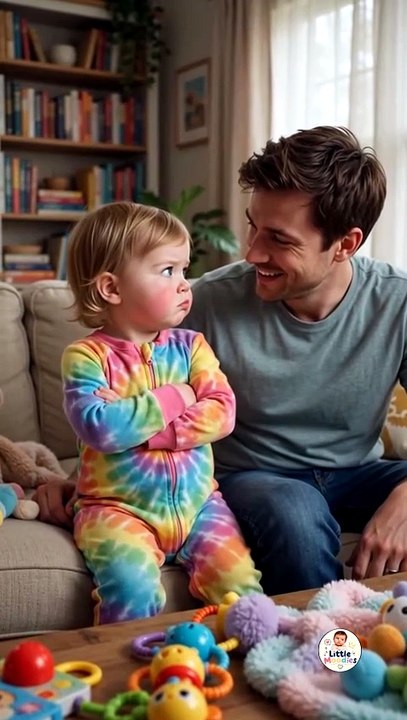 😂💖 POV: When they're too little to explain why they're mad... but somehow it's still YOUR fault!