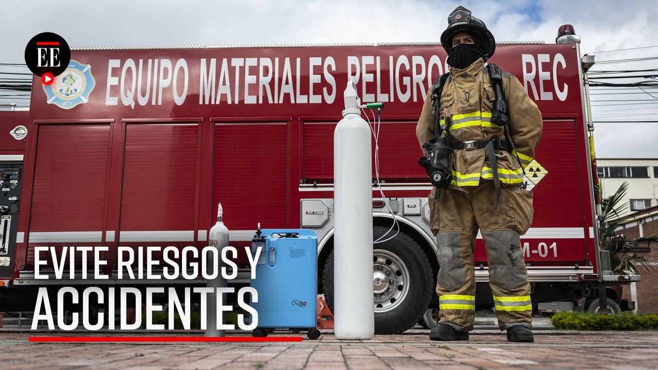 ¡Pilas! Estas son las recomendaciones si tiene un cilindro o concentrador de oxígeno en casa