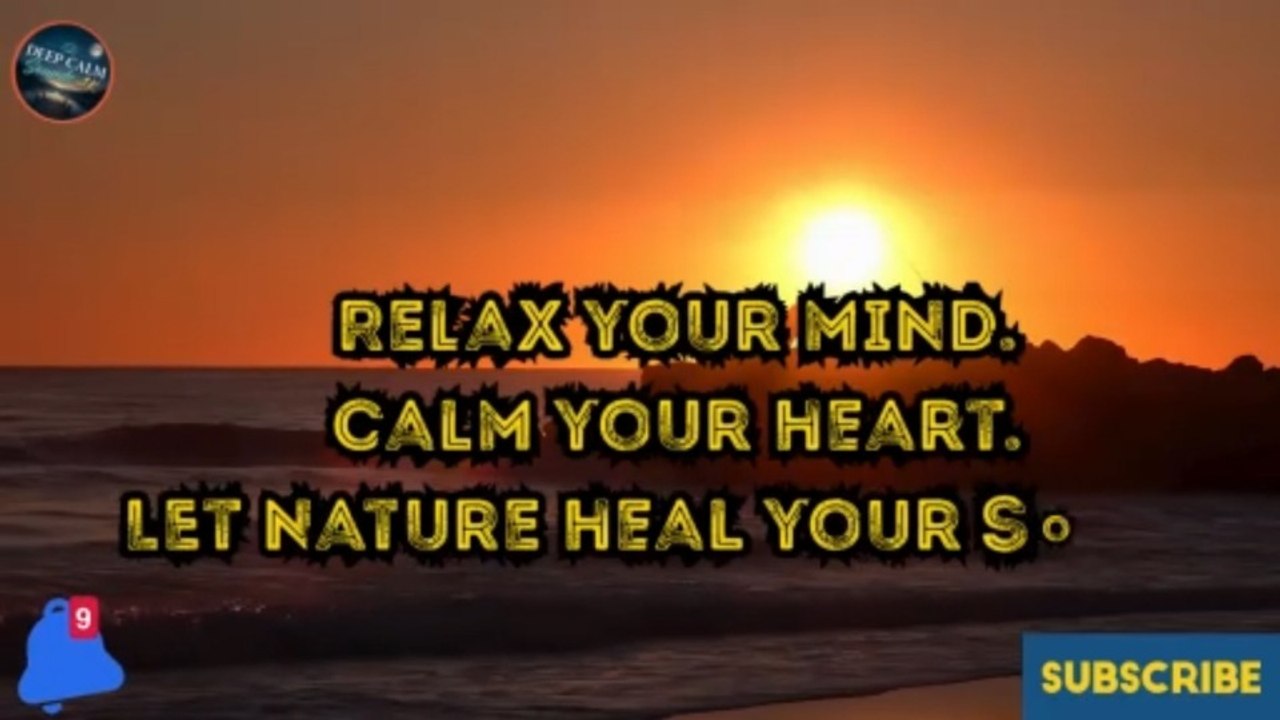 Beautiful Ocean Sunset & Relaxing Waves 🌅  Deep Calm Music for Sleep, Meditation & Stress Relief  4K Nature Relaxation