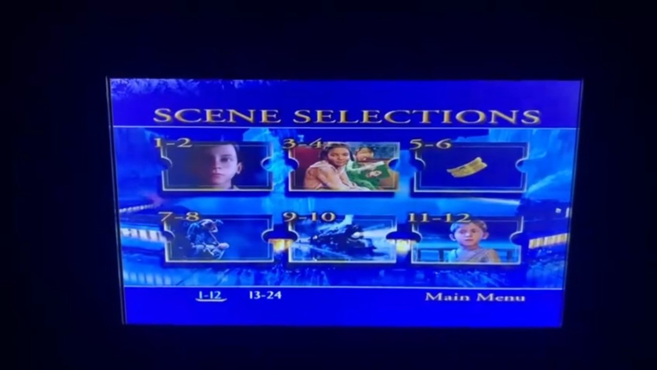 The Polar Express 2 Disc Widescreen Edition 2005 Disc 1 DVD Menu Walkthrough Australia