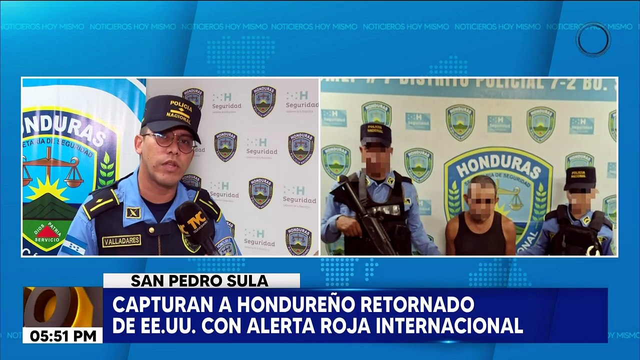 Capturan en La Lima a hondureño deportado con alerta roja de Interpol por quemar posta policial