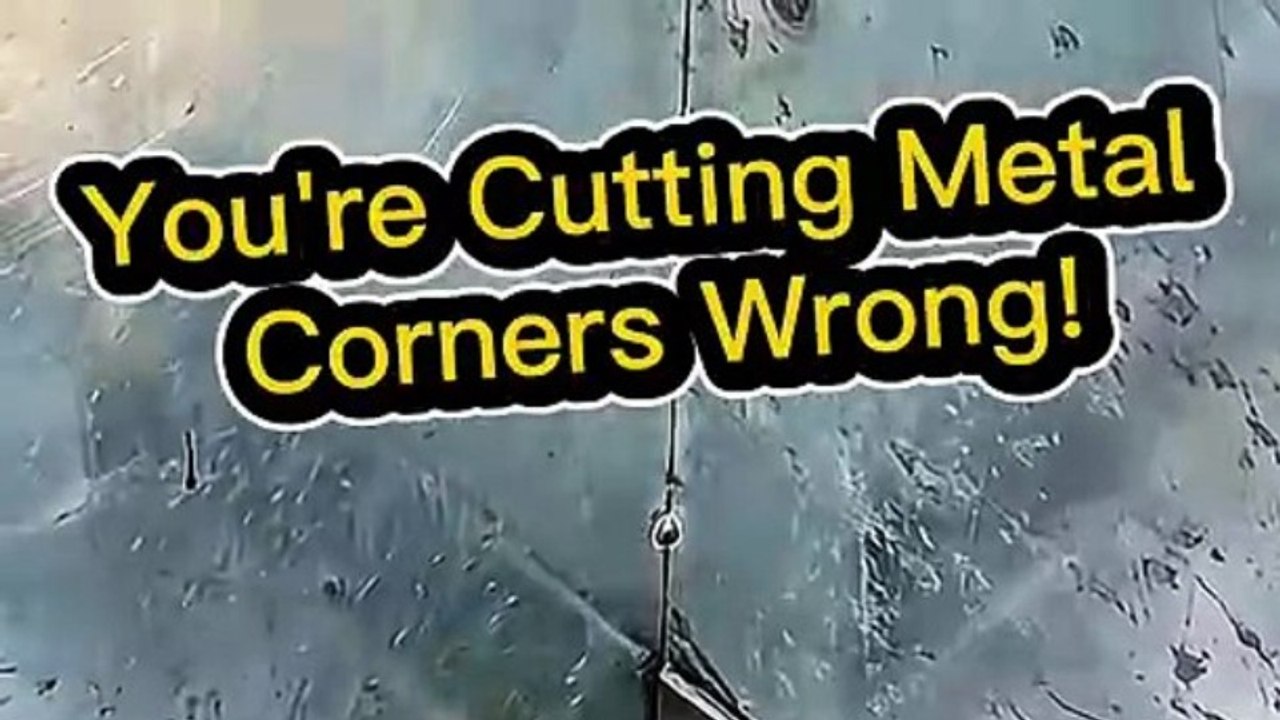 🔧The secret to flawless metal corner welds